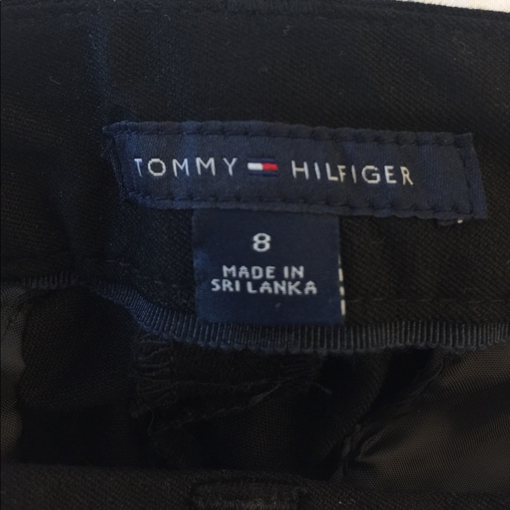 Tommy Hilfiger Black Straight Leg Pants